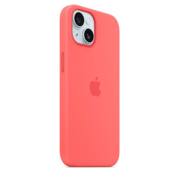 Оригінальний силіконовий чохол Apple iPhone 15 Silicone Case з MagSafe - Guava (MT0V3) MT0V3 фото