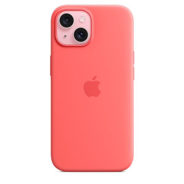 Оригінальний силіконовий чохол Apple iPhone 15 Silicone Case з MagSafe - Guava (MT0V3) MT0V3 фото