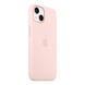 Оригинальный силиконовый чехол Apple iPhone 13 Silicone Case с MagSafe - Chalk Pink (MM283) MM283 фото 2