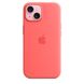 Оригинальный силиконовый чехол Apple iPhone 15 Silicone Case с MagSafe - Guava (MT0V3) MT0V3 фото 1