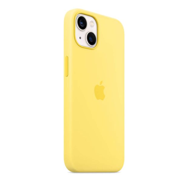 Оригінальний силіконовий чохол Apple iPhone 13 Silicone Case з MagSafe - Lemon Zest (MN623) MN623 фото