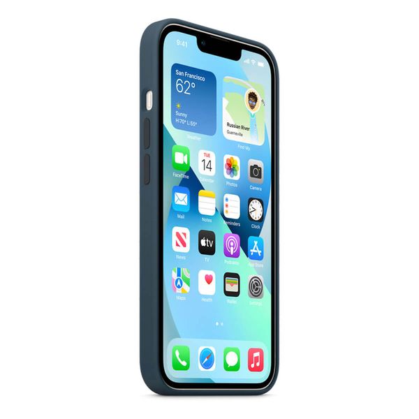 Оригінальний силіконовий чохол Apple iPhone 13 Silicone Case з MagSafe - Abyss Blue (MM293) MM293 фото