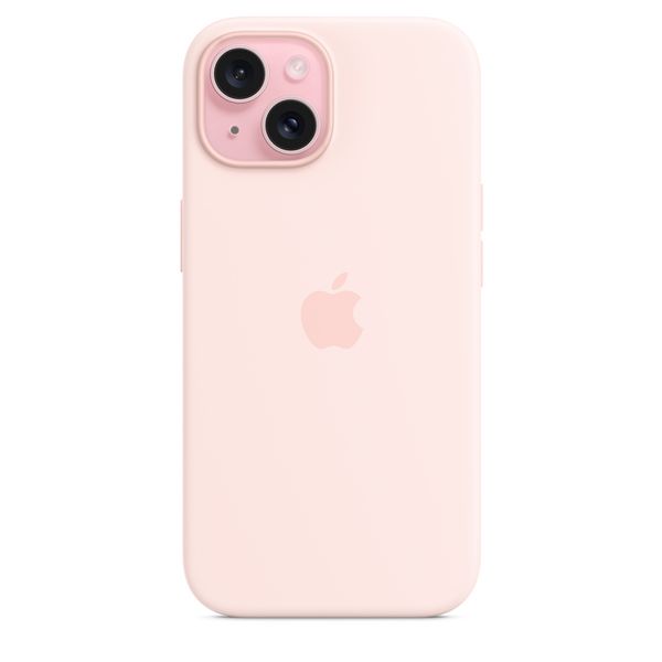 Оригинальный силиконовый чехол Apple iPhone 15 Silicone Case с MagSafe - Light Pink (MT0U3) MT0U3 фото