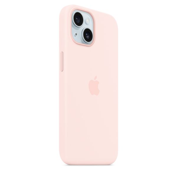 Оригінальний силіконовий чохол Apple iPhone 15 Silicone Case з MagSafe - Light Pink (MT0U3) MT0U3 фото