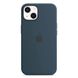 Оригінальний силіконовий чохол Apple iPhone 13 Silicone Case з MagSafe - Abyss Blue (MM293) MM293 фото 1