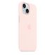 Оригінальний силіконовий чохол Apple iPhone 15 Silicone Case з MagSafe - Light Pink (MT0U3) MT0U3 фото 2