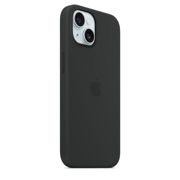 Оригінальний силіконовий чохол Apple iPhone 15 Silicone Case з MagSafe - Black (MT0J3) MT0J3 фото