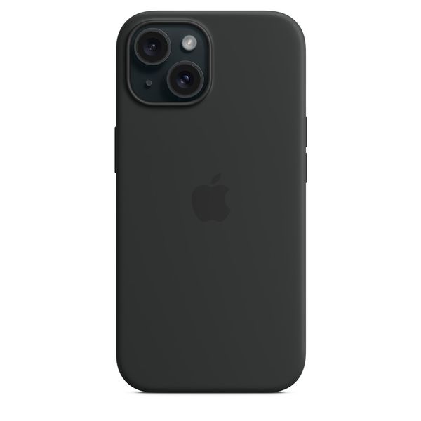 Оригінальний силіконовий чохол Apple iPhone 15 Silicone Case з MagSafe - Black (MT0J3) MT0J3 фото