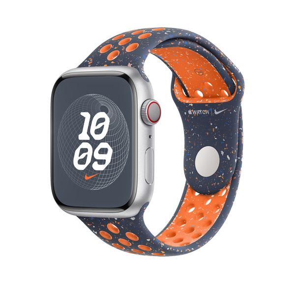 Оригінальний ремінець Apple Watch Nike Sport Band 49/45/44/42 mm Blue Flame - S/M (MUV83) MUV83 фото