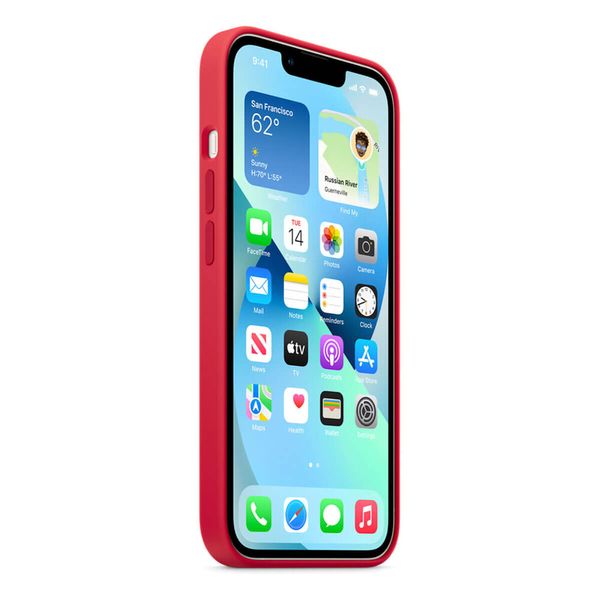 Оригінальний силіконовий чохол Apple iPhone 13 Silicone Case з MagSafe - Red (MM2C3) MM2C3 фото