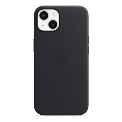 Оригінальний шкіряний чохол Apple iPhone 13 Leather Case з MagSafe - Midnight (MM183) MM183 фото