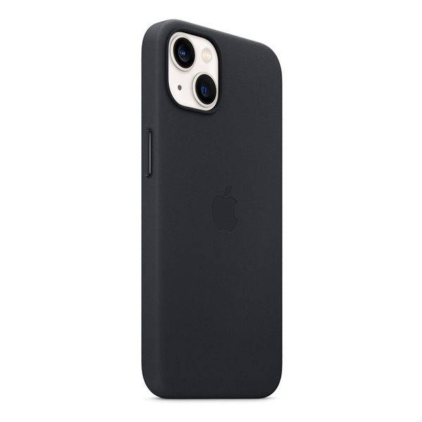 Оригінальний шкіряний чохол Apple iPhone 13 Leather Case з MagSafe - Midnight (MM183) MM183 фото