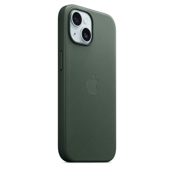 Оригинальный чехол Apple iPhone 15 FineWoven Case с MagSafe - Evergreen (MT3J3) MT3J3 фото