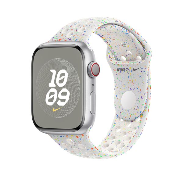 Оригінальний ремінець Apple Watch Nike Sport Band 49/45/44/42 mm Pure Platinum - S/M (MUV03) MUV03 фото