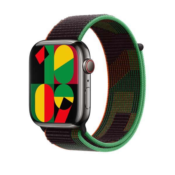 Оригинальный ремешок Apple Watch Sport Loop 49/45/44/42 mm Black Unity (MQTJ3) MQTJ3 фото