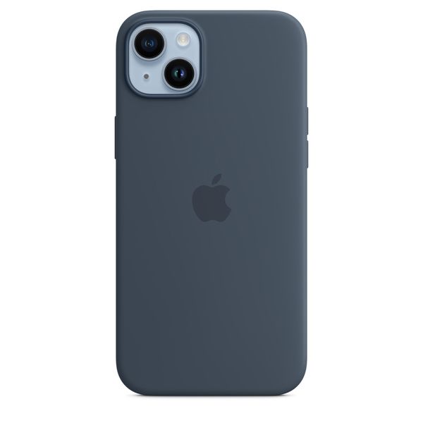 Оригінальний силіконовий чохол Apple iPhone 14 Plus Silicone Case з MagSafe - Storm Blue (MPT53) MPT53 фото