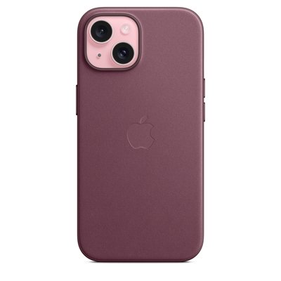 Оригинальный чехол Apple iPhone 15 FineWoven Case с MagSafe - Mulberry (MT3E3) MT3E3 фото