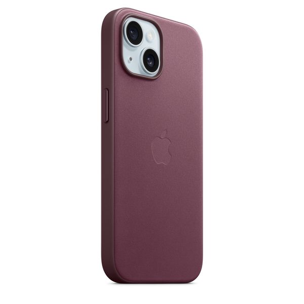 Оригинальный чехол Apple iPhone 15 FineWoven Case с MagSafe - Mulberry (MT3E3) MT3E3 фото