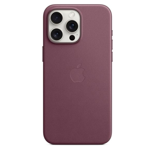 Оригинальный чехол Apple iPhone 15 Pro Max FineWoven Case с MagSafe - Mulberry (MT4X3) MT4X3 фото