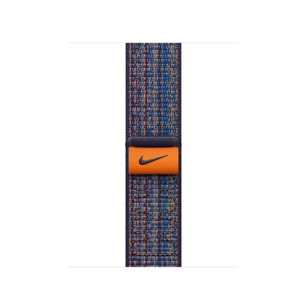 Оригинальный ремешок Apple Watch Nike Sport Loop 41/40/38 mm Game Royal/Orange (MTL23) MTL23 фото