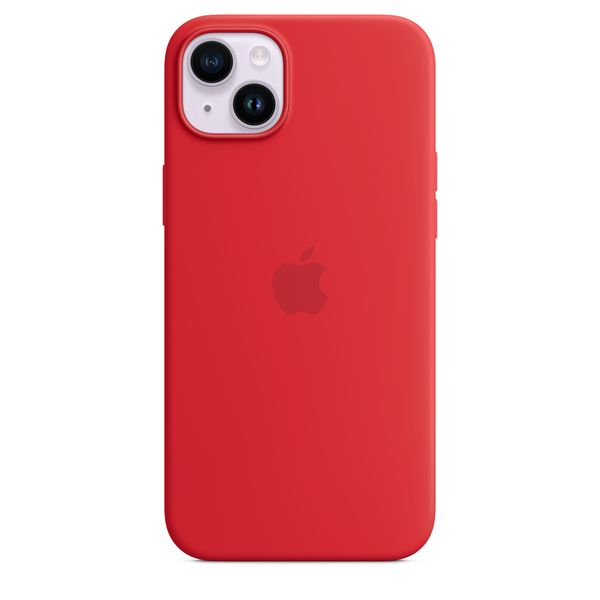 Оригінальний силіконовий чохол Apple iPhone 14 Plus Silicone Case з MagSafe - Red (MPT63) MPT63 фото