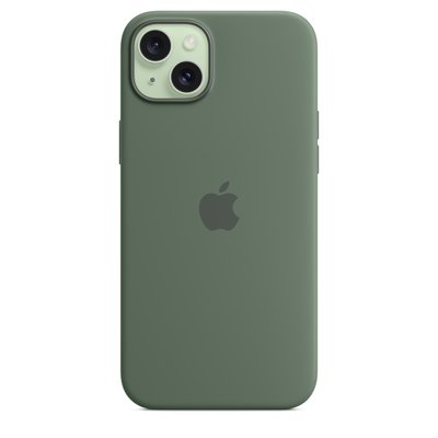 Оригінальний силіконовий чохол Apple iPhone 15 Plus Silicone Case з MagSafe - Cypress (MT183) MT183 фото