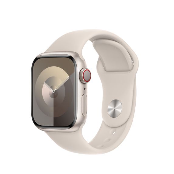 Оригінальний ремінець Apple Watch Sport Band 41/40/38 mm Starlight - S/M (MT2U3) MT2U3 фото