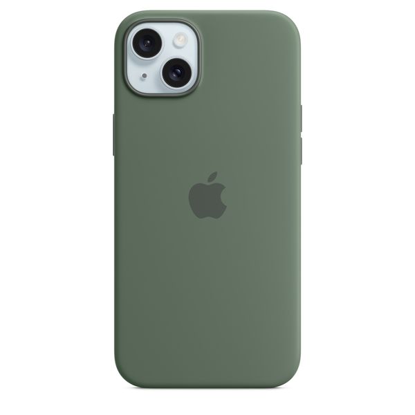 Оригинальный силиконовый чехол Apple iPhone 15 Plus Silicone Case с MagSafe - Cypress (MT183) MT183 фото