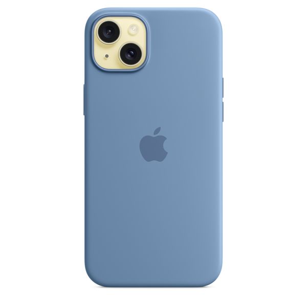 Оригинальный силиконовый чехол Apple iPhone 15 Plus Silicone Case с MagSafe - Winter Blue (MT193) MT193 фото