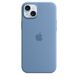 Оригинальный силиконовый чехол Apple iPhone 15 Plus Silicone Case с MagSafe - Winter Blue (MT193) MT193 фото 1