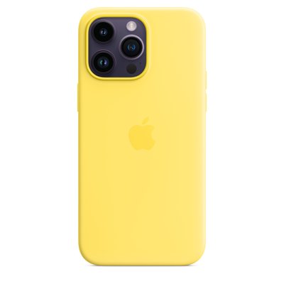 Оригинальный силиконовый чехол Apple iPhone 14 Pro Max Silicone Case с MagSafe - Canary Yellow (MQUL3) MQUL3 фото