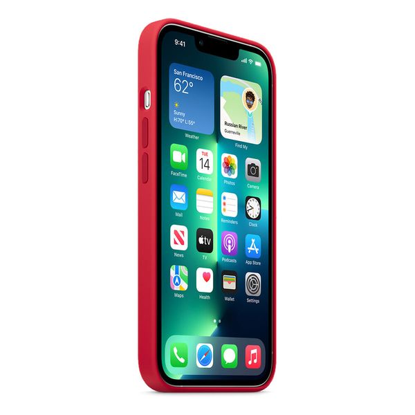 Оригинальный силиконовый чехол Apple iPhone 13 Pro Silicone Case с MagSafe - Red (MM2L3) MM2L3 фото