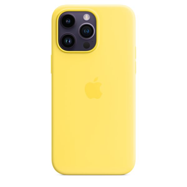 Оригінальний силіконовий чохол Apple iPhone 14 Pro Max Silicone Case з MagSafe - Canary Yellow (MQUL3) MQUL3 фото