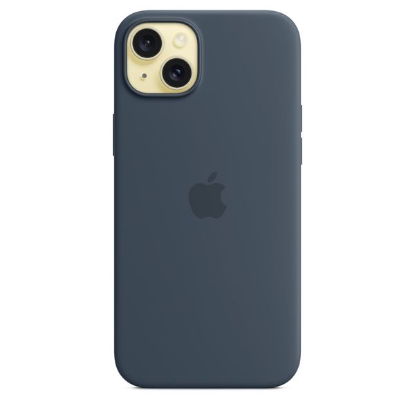 Оригінальний силіконовий чохол Apple iPhone 15 Plus Silicone Case з MagSafe - Storm Blue (MT123) MT123 фото