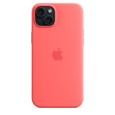 Оригінальний силіконовий чохол Apple iPhone 15 Plus Silicone Case з MagSafe - Guava (MT163) MT163 фото