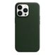 Оригинальный кожаный чехол Apple iPhone 13 Pro Leather Case с MagSafe - Sequoia Green (MM1G3) MM1G3 фото 1