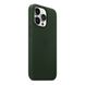 Оригинальный кожаный чехол Apple iPhone 13 Pro Leather Case с MagSafe - Sequoia Green (MM1G3) MM1G3 фото 2