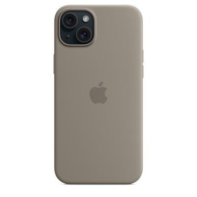 Оригінальний силіконовий чохол Apple iPhone 15 Plus Silicone Case з MagSafe - Clay (MT133) MT133 фото