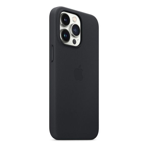 Оригинальный кожаный чехол Apple iPhone 13 Pro Leather Case с MagSafe - Midnight (MM1H3) MM1H3 фото