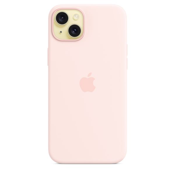 Оригінальний силіконовий чохол Apple iPhone 15 Plus Silicone Case з MagSafe - Light Pink (MT143) MT143 фото