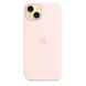 Оригінальний силіконовий чохол Apple iPhone 15 Plus Silicone Case з MagSafe - Light Pink (MT143) MT143 фото 2