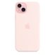 Оригінальний силіконовий чохол Apple iPhone 15 Plus Silicone Case з MagSafe - Light Pink (MT143) MT143 фото 1