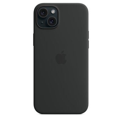 Оригінальний силіконовий чохол Apple iPhone 15 Plus Silicone Case з MagSafe - Black (MT103) MT103 фото