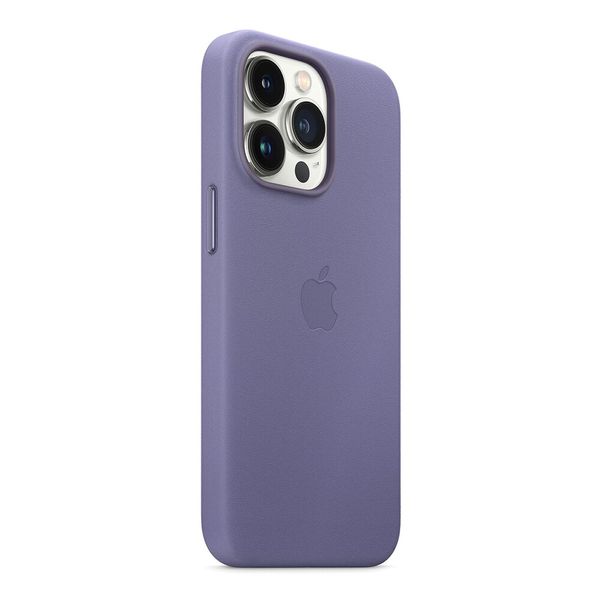 Оригинальный кожаный чехол Apple iPhone 13 Pro Leather Case с MagSafe - Wisteria (MM1F3) MM1F3 фото