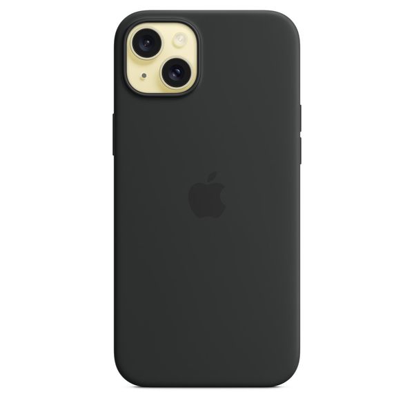 Оригінальний силіконовий чохол Apple iPhone 15 Plus Silicone Case з MagSafe - Black (MT103) MT103 фото