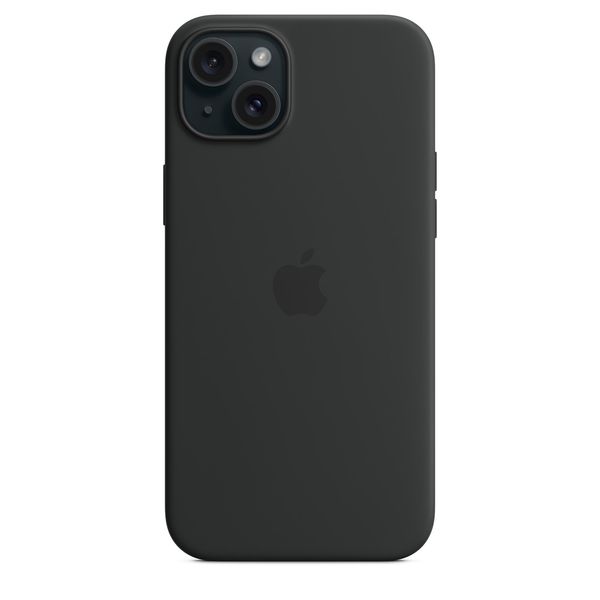 Оригинальный силиконовый чехол Apple iPhone 15 Plus Silicone Case с MagSafe - Black (MT103) MT103 фото