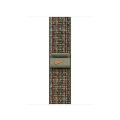 Оригінальний ремінець Apple Watch Nike Sport Loop 41/40/38 mm Sequoia/Orange (MTL33) MTL33 фото