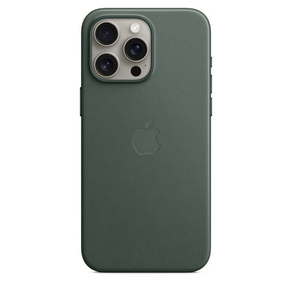 Оригинальный чехол Apple iPhone 15 Pro Max FineWoven Case с MagSafe - Evergreen (MT503) MT503 фото