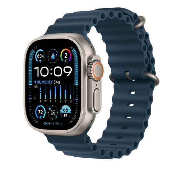 Оригінальний ремінець Apple Watch Ocean Band 49/45/44/42 mm Blue (MT633) MT633 фото