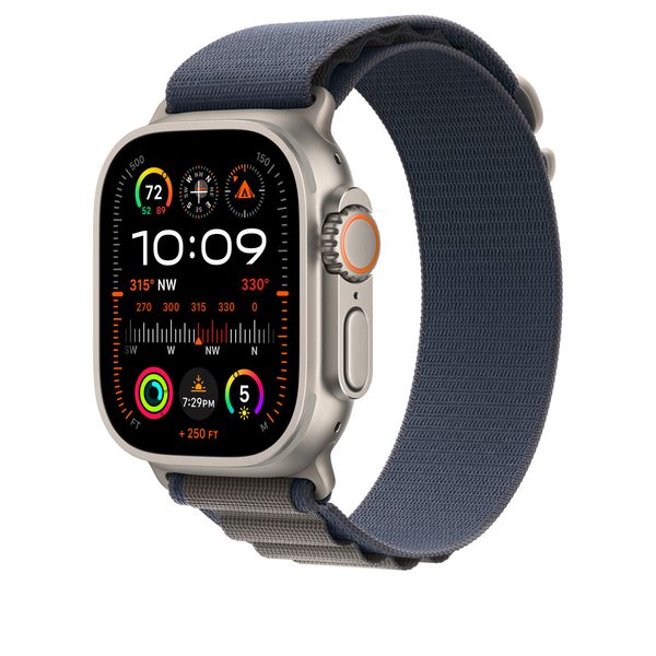 Оригінальний ремінець Apple Watch Alpine Loop 49/45/44/42 mm Blue - Small (MT5J3) MT5J3 фото